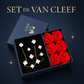 Set Van Cleef ( PREMIUM ) Collar, Pulsera, Anillo y Aretes